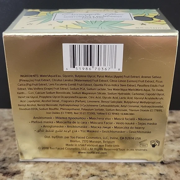 *HP* NEW Too Faced Pineapple Glow Mask - Picture 4 of 4